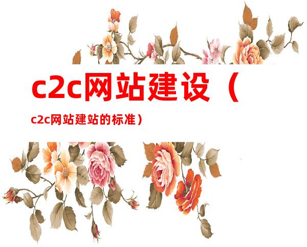 c2c网站建设（c2c网站建站的标准）